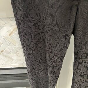 LOFT Black Textured Pattern Pants